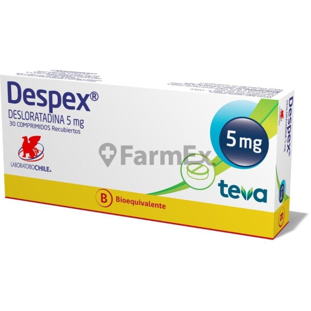 Despex 5 mg x 30 comprimidos Farmex-Fonasa-Persistente